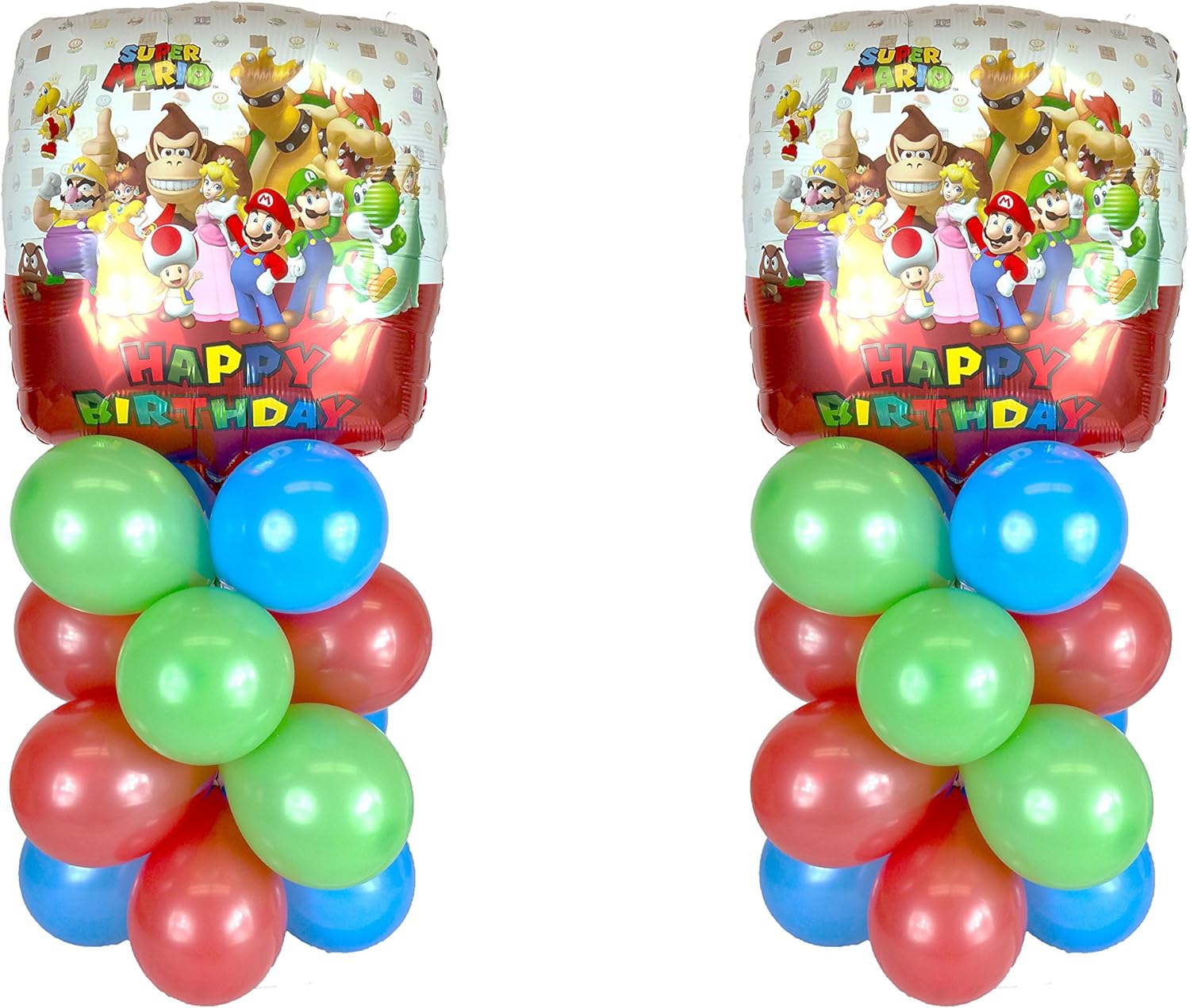 Amazon Com Super Mario Bros Happy Birthday Balloon Table Display