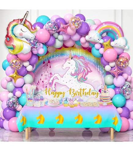 6 Pieces Inflatable Unicorn Rainbow Unicorn Standing Unicorn Party Decorations Unicorn Party Supplies Unicorn Balloons Toy For Themed Birthday Party Pool Fun, 23 X 16 Inches