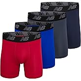 New Balance Men's Mesh 5" No-FLY Boxer Brief (4-Pack)