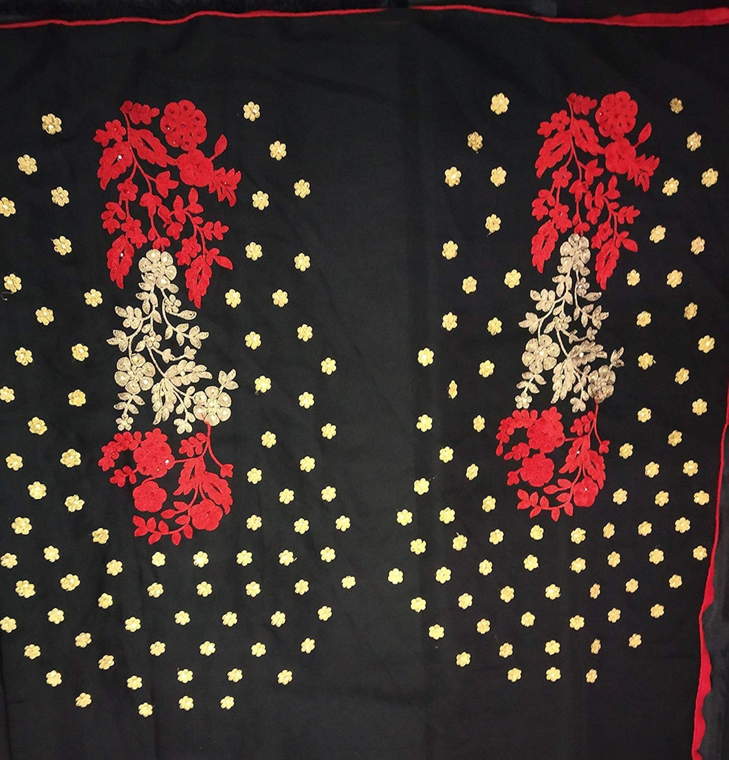 diva & diya women's embroidered semi-stitched salwar suit