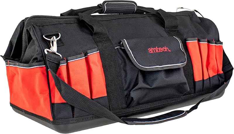 Amtech Heavy Duty Large Tool Bag with Reinforced Base 600D 25 external