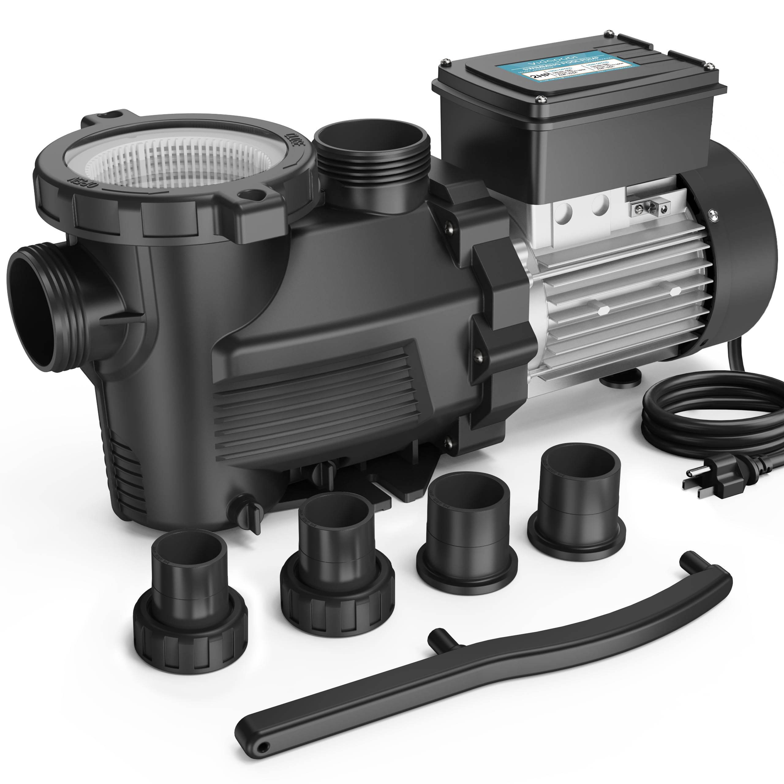 Photo 1 of VIDAPOOL In/Above Ground Pool Pump, Self Primming High Flow (Dual Speed, 2HP, 5200 GPH, 115V)