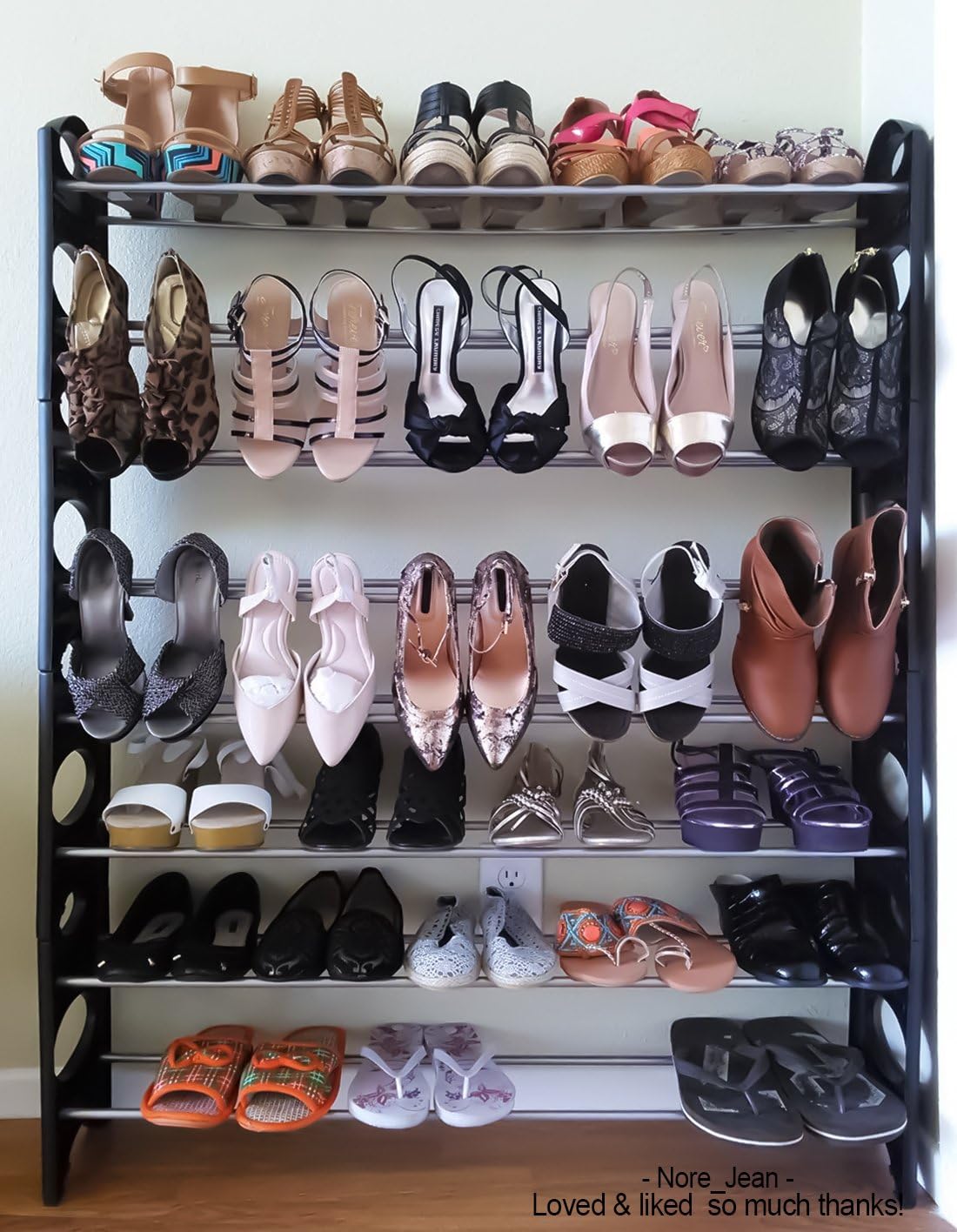 amazon shoe racks for closets on Amazon Com Oxgord 50 Pair Shoe Rack Storage Organizer 10 Tier Portable Wardrobe Closet Bench Tower Stackable Adjustable Shelf Strong Sturdy Space Saver Wont Weaken Or Collapse Black Home Kitchen