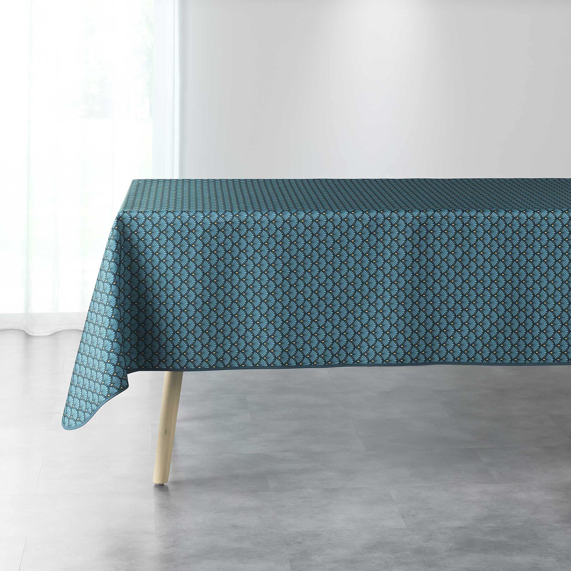 Douceur d'Intérieur ARTCHIC Rectangular Tablecloth 150 x 240 cm Blue