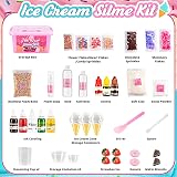 Veopoko Ice Cream Slime Kit for Kids 6-12 Veopoko Slime Kit view 3