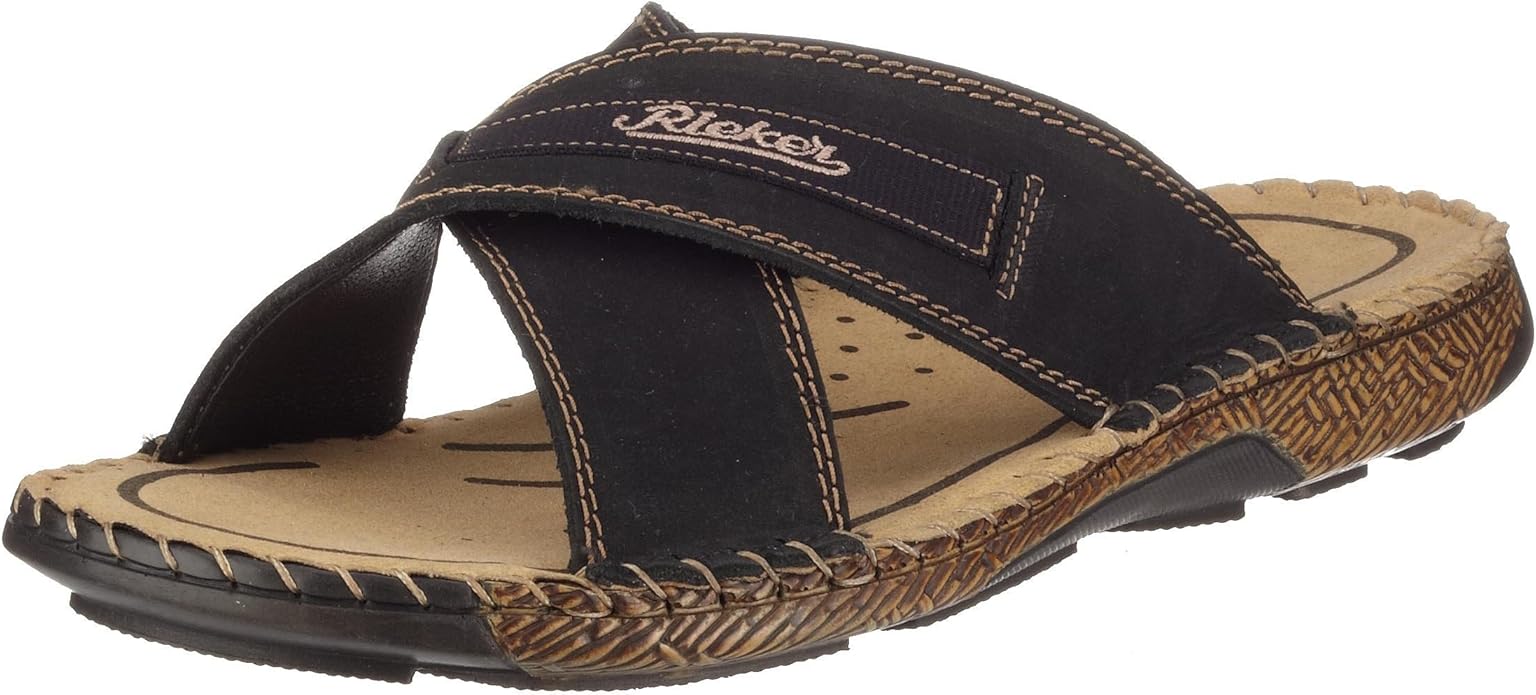 Rieker Herren 29592 Mules & ClogsMen Pantoletten, Schwarz (schwarz