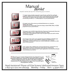 Elite Screens Manual Series, 100-INCH 16:9, Pull