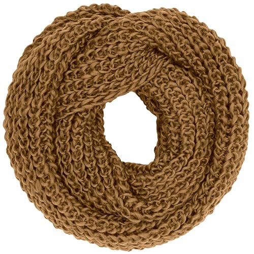 CASPAR warmer Damen Grobstrick Loop/Schlauchschal - klassisch und schlicht - EXTRA GROSS UND WARM - viele Farben - SC242