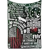 Huglanket Forensic Science Gifts, Forensics cience Blanket, Gifts for Forensic Scientists, Medicolegal Physic Physiciansian, Medical Examiner, Coworker, Soft Throw Blanket 50" x 65"