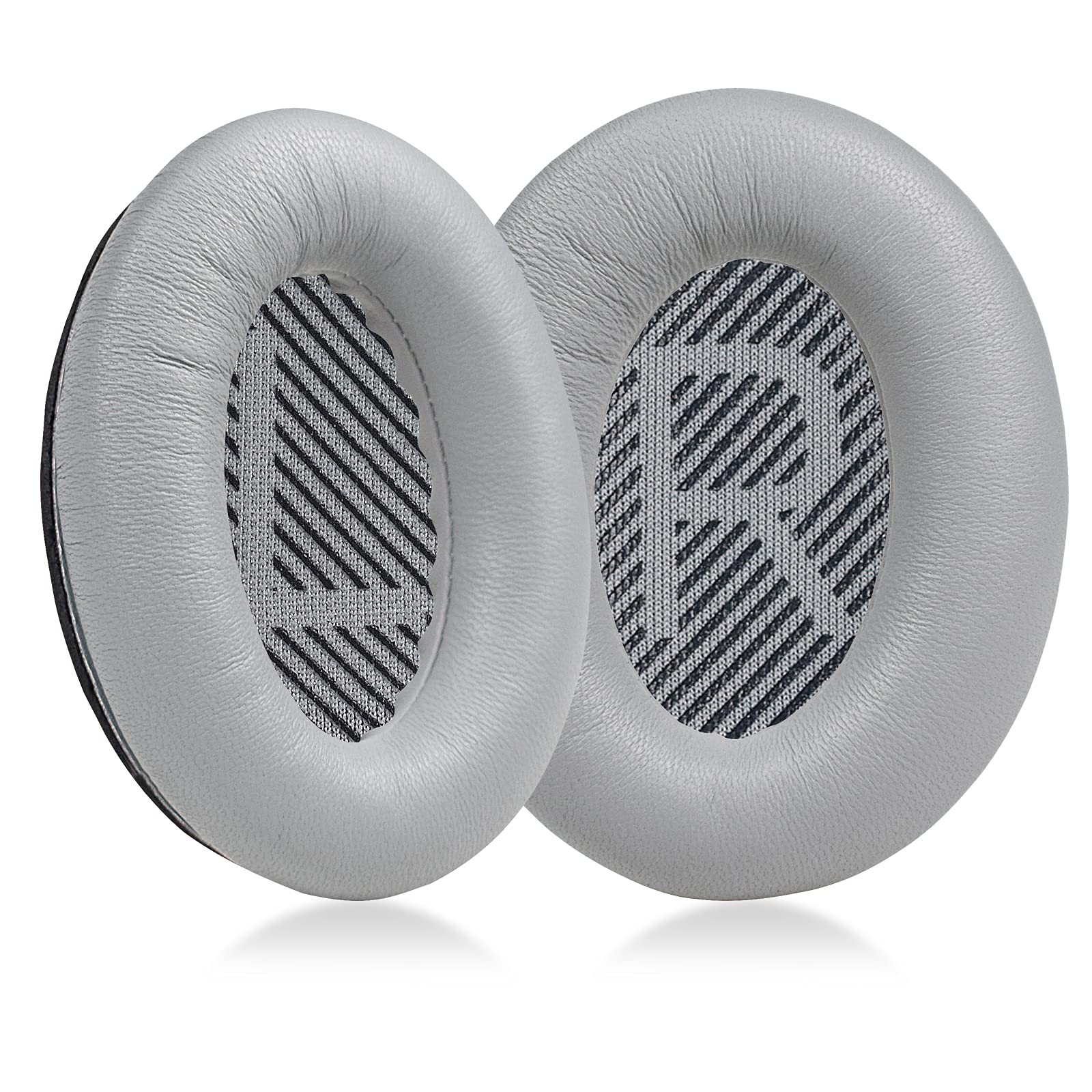 MOLGRIA Lambskin Ear Pads Cushion, Replacement Sheepskin Earpads for Bose Quiet Comfort QC 35 II QC35 QC35ii QC15 QC25 QC2 AE2 SoundLink SoundTrue Headphones(Silver)