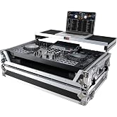 ProX XS-XDJRX3 WLT ATA Flight Case ATA Flight Case For Pioneer DDJ-REV5 XDJ-RX3 DJ Controller with Laptop Shelf 1U Rack Space and Wheels