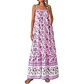 BTFBM Casual Women Summer Maxi Dresses 2026 Loose Sleeveless Sundress Spaghetti Strap Boho Long Dress Vacation