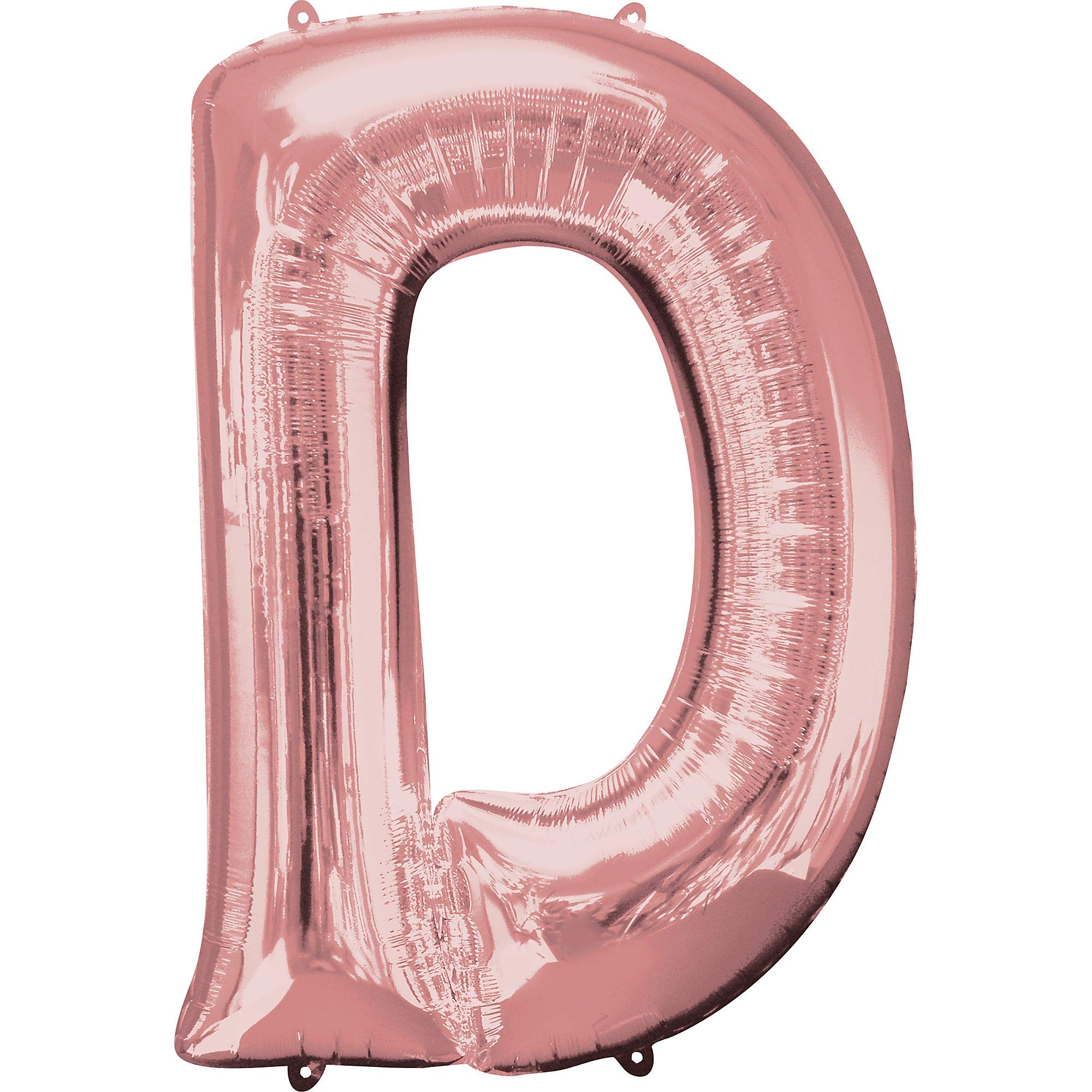 Amscan 3656701 S/Shape:Letter D Rose Gold