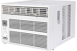 Arctic Wind 4AW10000A 10,000 Air Conditioner and Dehumidifier, 115V, Window AC Unit for Medium Rooms up to 450 Square Feet with Remote Control, White, 10000 BTU