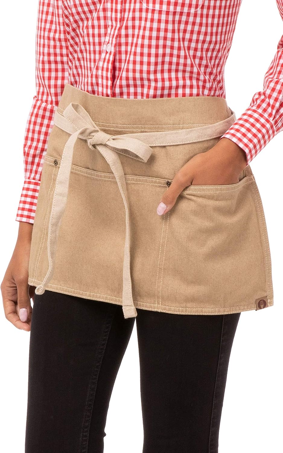 Chef Works Unisex Austin Waist Apron, Natural, One Size: Clothing