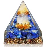 Hopeseed Orgone Pyramid Orgonite Healing Crystal Pyramid, Lapis Lazuli | Reiki, Chakra, Meditation; Positive Energy, Reduce Stress; Wisdom, Truth, Communication &amp; Clarity; Birthday &amp; Holiday Gifts