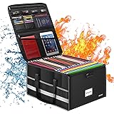 ENGPOW File Box with Lock, Fireproof Document Box