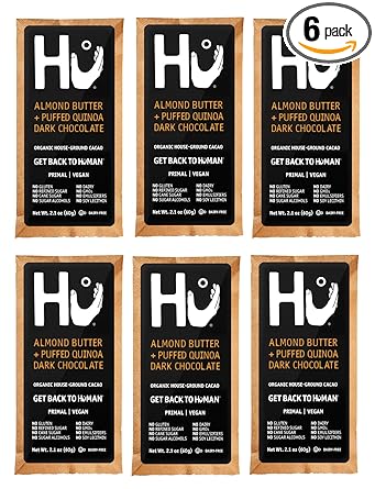 Amazon Com Hu Kitchen Dark Chocolate Bars 2 1 Oz Almond Butter