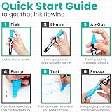 Chalkola Liquid Chalk Pens 10 Pack Gold Silver 1mm Tip Extra Fine view 8