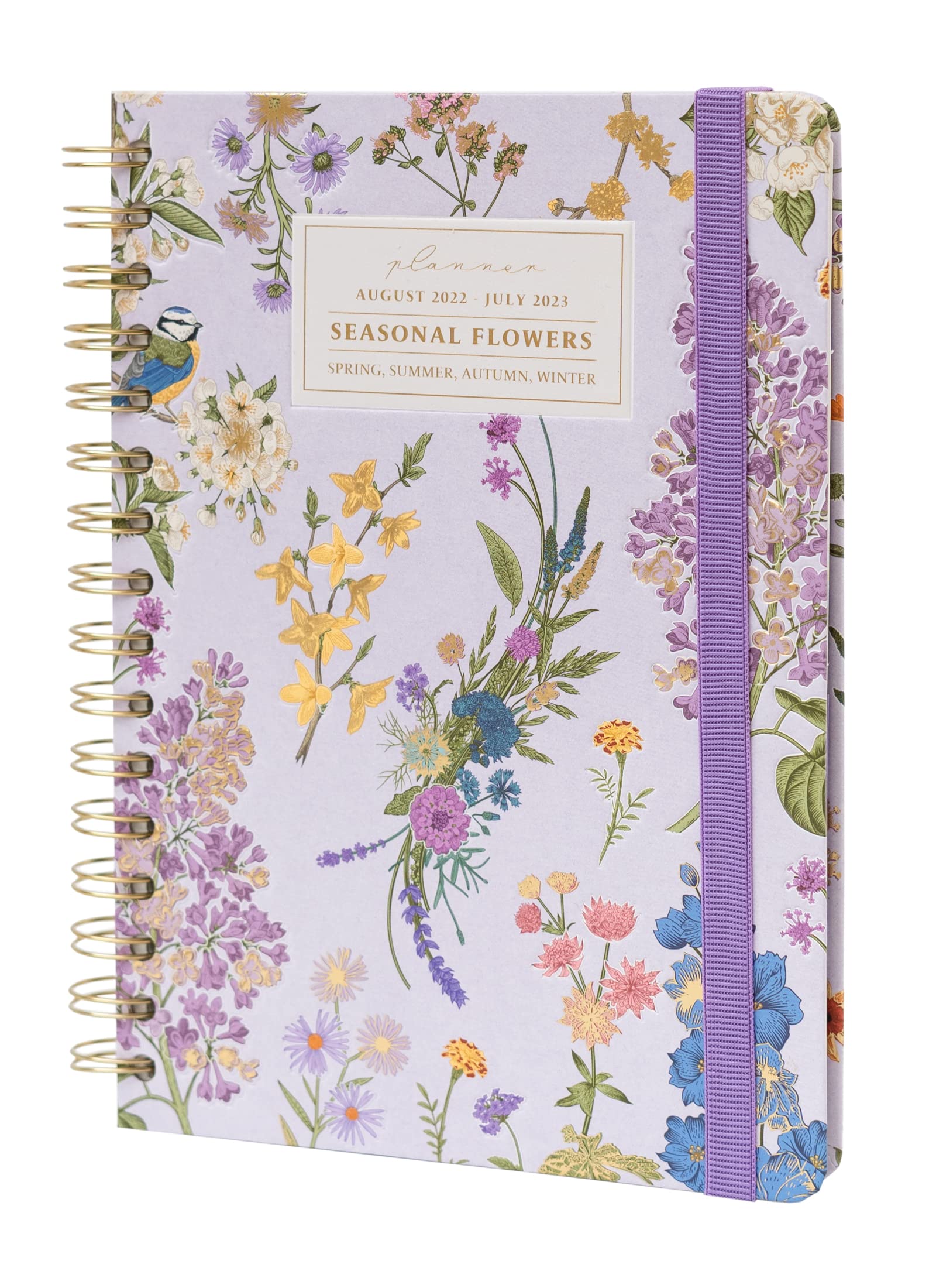Grupo Erik: Official Kokonote Seasonal Flowers Diary 2022-2023 | Back To School 12 Months Academic Diary 2022-2023 Week To View A5 | August 2022 - July 2023 |Mid Year Diary 2022-2023 With Stickers