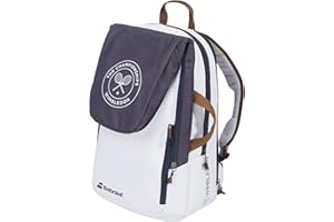 Babolat Unisex-Adult Performance Babolat Pure Wimbledon Tennis Backpack (White/Grey)