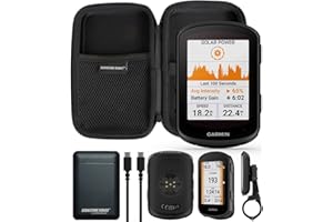 CERTIFIED BRANDS Garmin Edge 840 Solar Compact GPS Cycling Touchscreen Handheld with Signature Series Power Bundle