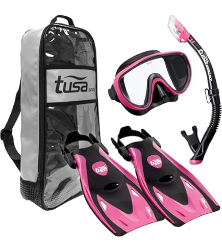 Amazon.com : TUSA Sport Adult Powerview Mask, Dry Snorkel, and