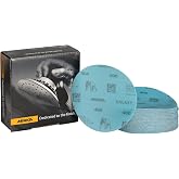 Mirka Galaxy 5 Inch Ceramic Sanding Discs, 400 Grit, Hook &amp; Loop, 50 Pack | Self-Sharpening Ceramic Grain for Orbital Sanders; Fast Cut, Long Life on Wood, Metal, Epoxy, Paint, Primers and Fillers