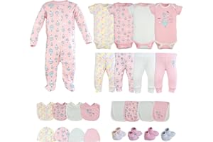 Little Peaches Baby Girl Clothes – 100% Cotton, Soft & Breathable Newborn Essentials and Gifts, Fits 3 to 6 Months