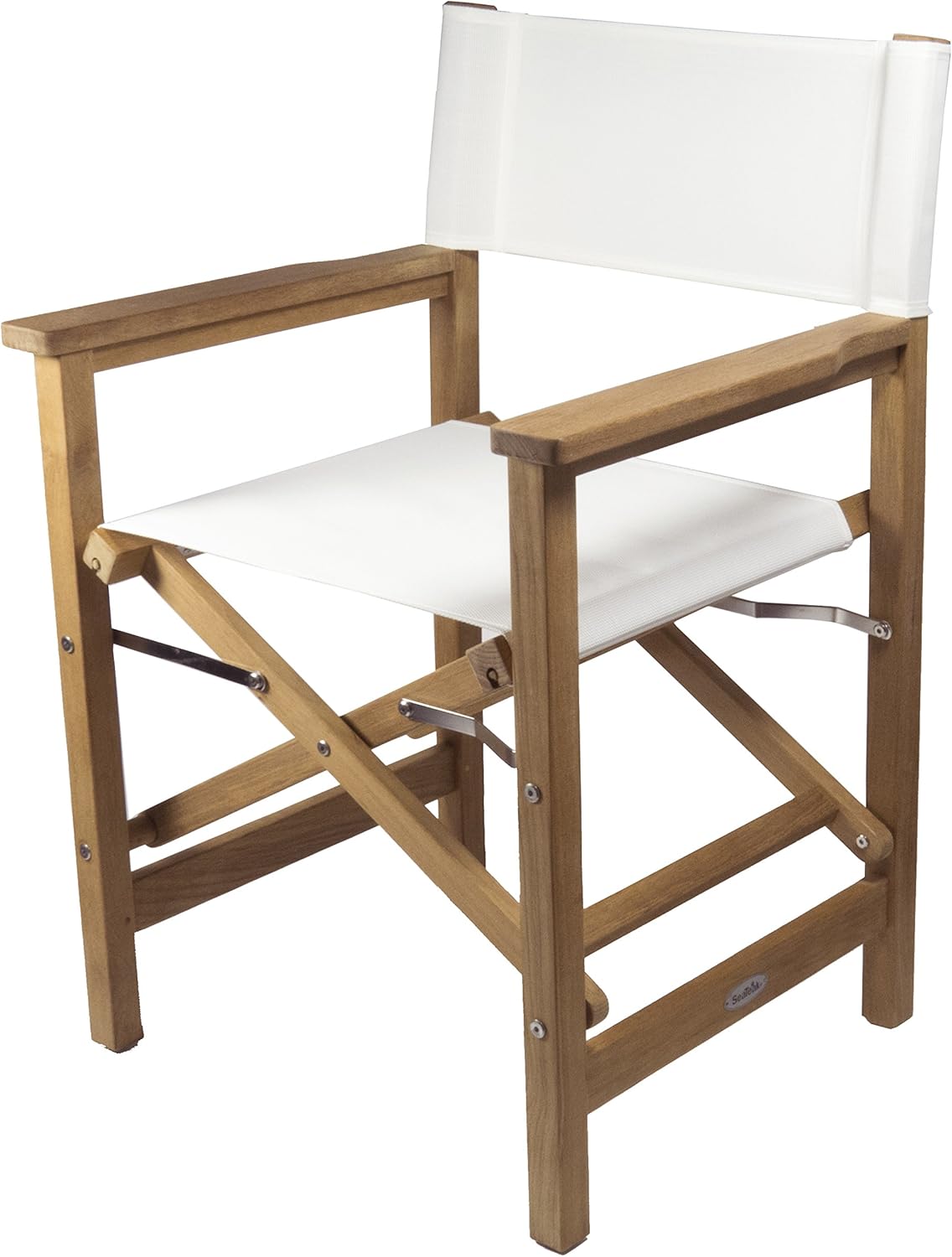 SeaTeak Director's Chair with Seat Cover, White (60067-WHT): Sports & Outdoors