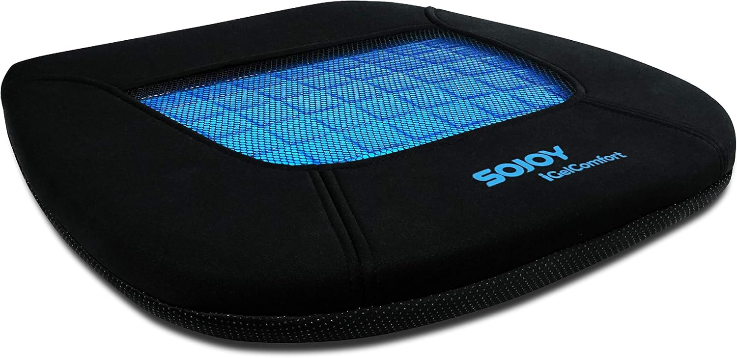 iHealthComfort Gel Advanced Memory Foam Bottom Non-Slip Universal Seat Cushion BHO-GC017: Home & Kitchen