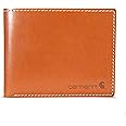 Carhartt Men's Billfold and Passcase Wallets, Durable Bifold Wallets, Available in Leather and Canvas Styles