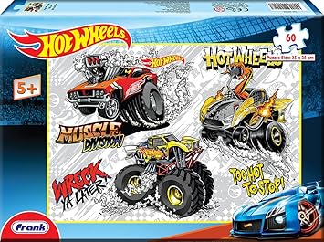 Frank Hot Wheels Puzzle, Multi Color (60 Pieces)