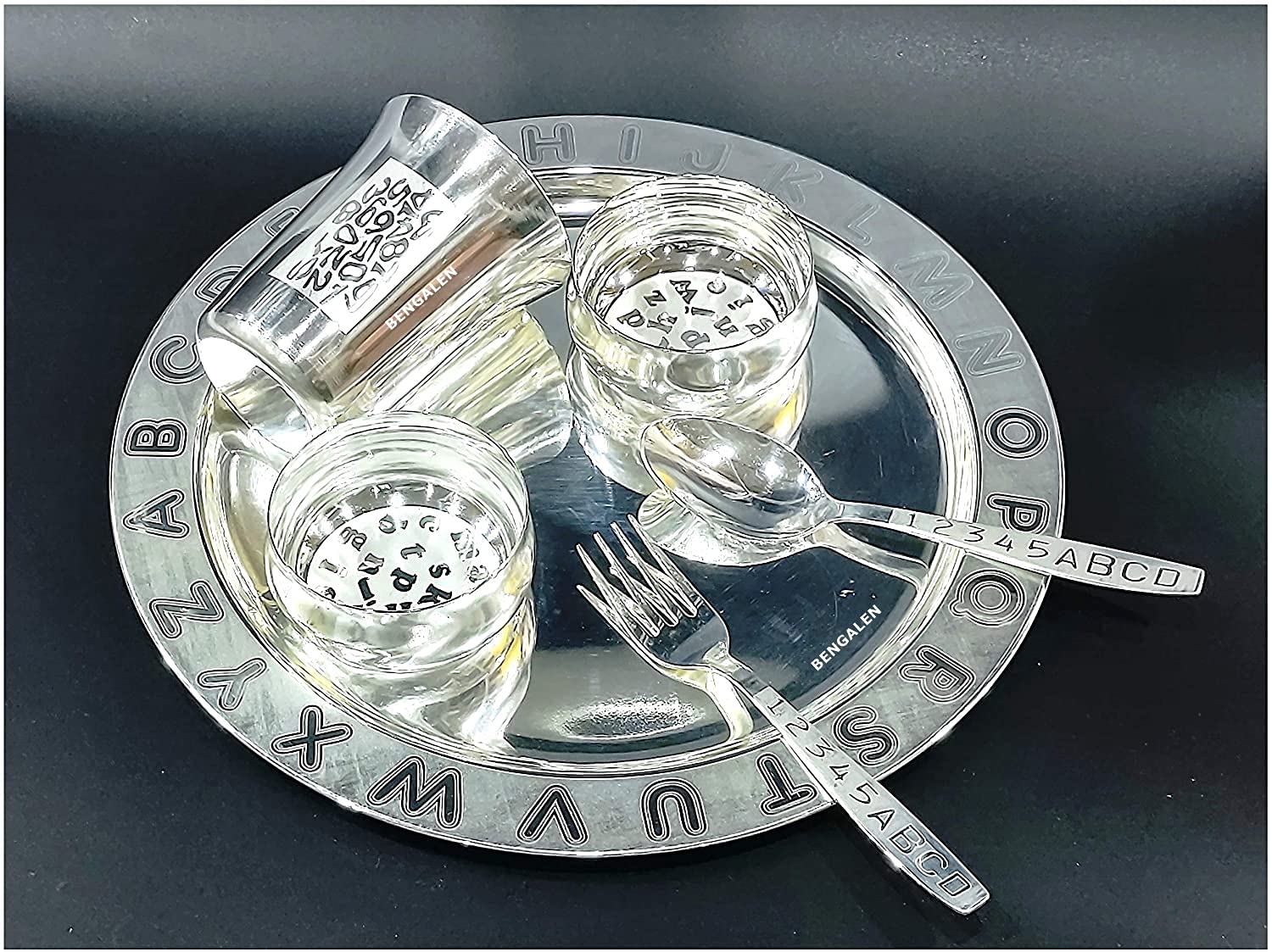 BENGALEN Silver Plated Dinner Set Gift Items for Boys Girls Birthday Return Festive Christmas Gift Home Decorative Items