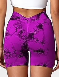 YEOREO Workout Scrunch Shorts Women V Back Gym Butt
