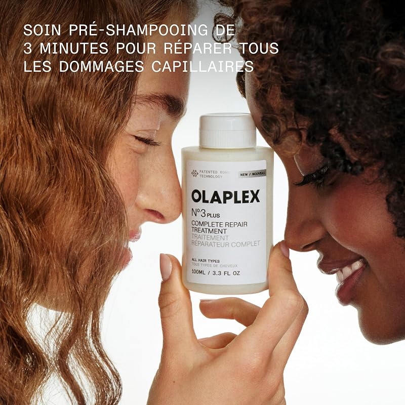 N°.3PLUS Complete Repair Treatment: Pre-Shampoo Treatment | Repairs Damage & Reduces Future Breakage | For Coily, Curly, Straight, and Wavy, 100 mL / 3.3 Fl Oz