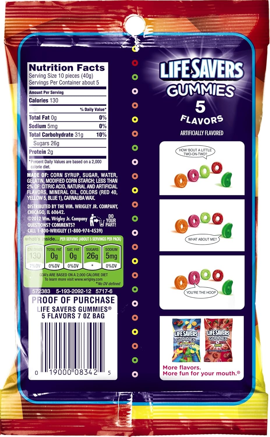 Lifesavers Big Ring Gummies Nutrition Runners High Nutrition