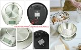 EXZACT Digital Kitchen Scale with Stainless Mixing Bowl 5 kg Capacity view 4