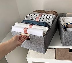 FUULOXE Storage Bin for Shelves Rectangle Closet