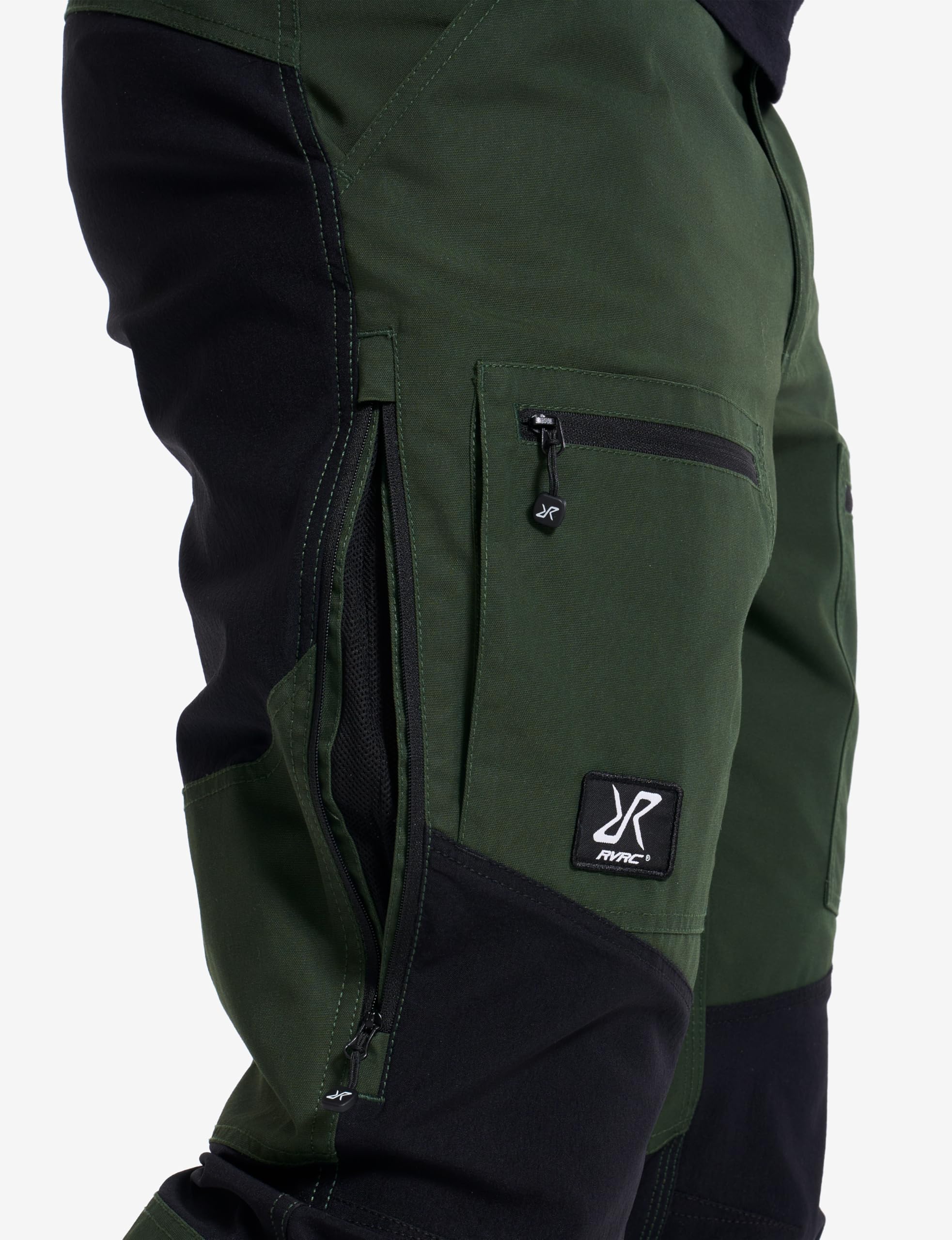RevolutionRace Herren Nordwand Pro Pants, Hose zum Wandern und für viele Outdoor-Aktivitäten, Forest Green/Black, S 6