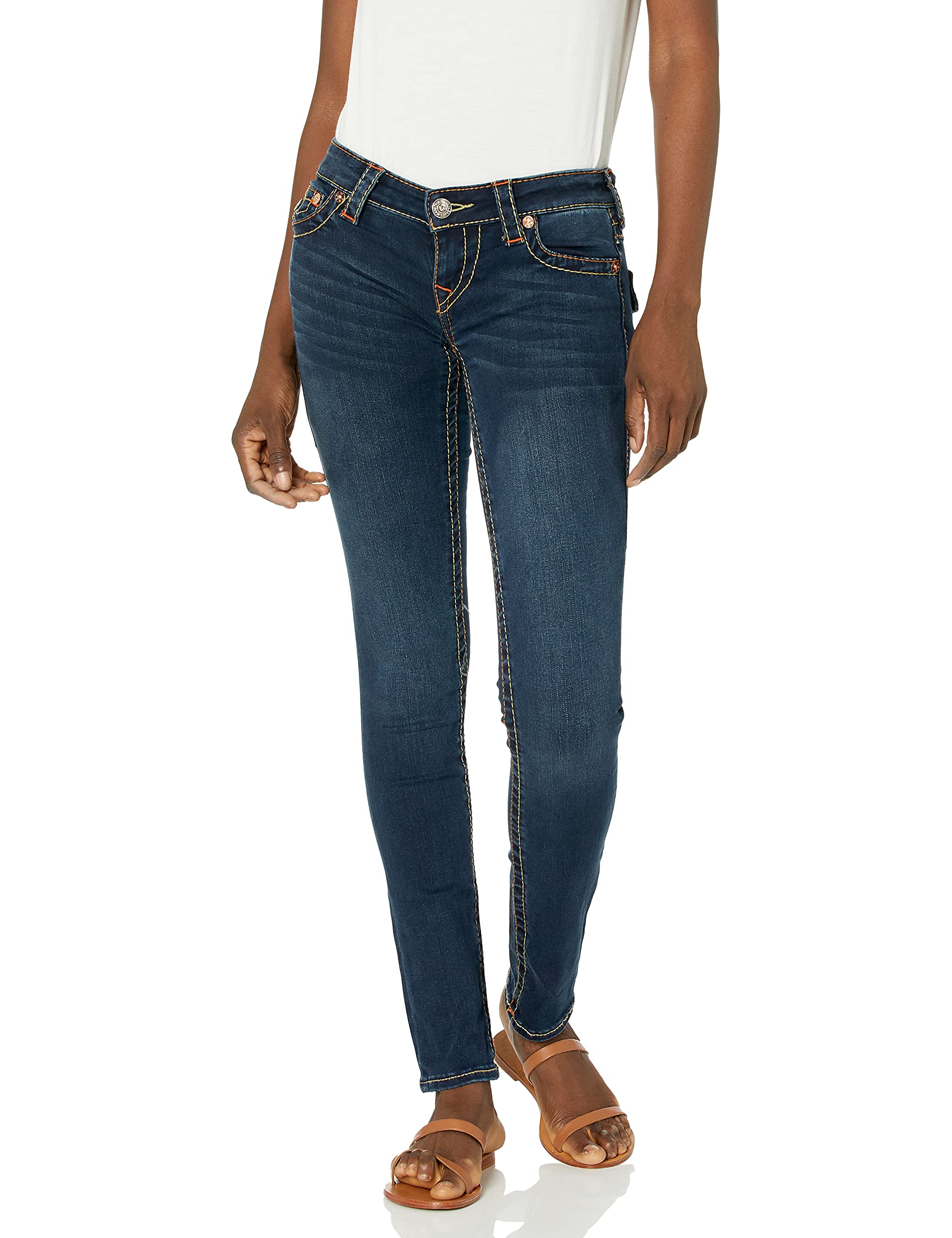 True Religion Women’s Stella Low Rise Skinny Fit Jean, Indigo Upgrade, 32