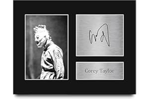 HWC Trading Corey Taylor Slipknot Gifts USL Printed Signed Autograph Picture for Music Memorabilia Fans - US Letter Size