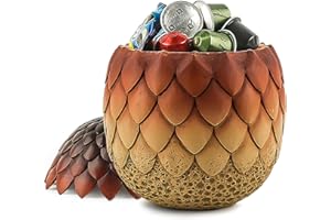 ehuoyan Large Halloween Candy Bowl - Extra Large Dragon Egg Dish for Keys and Decorations - Indoor Halloween Decor