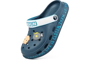 Azooken Kid's Cute Clogs Slides Boys Girls Slippers Beach Pool Shower Sandals Cartoon Garden Shoes(Toddler/Little Kids/Big Kids)