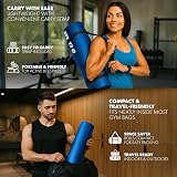 KAYMAN Exercise Yoga Mat Non Slip Blue 183 x 60 cm 8 mm Thick view 4