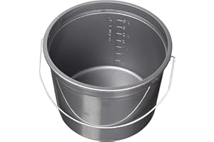 ENCORE PLASTICS 01605 Promotional Pail, 5 Quart, Silver