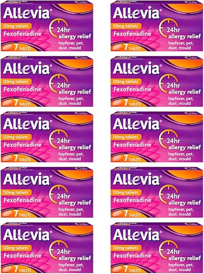 Allevia Allergy Tablets 70 x 120mg Fexofenadine Non-Drowsy 24hr Relief