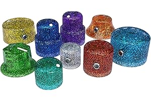 Xentric Guitars - Metal Flake Series Resin Guitar Knobs (CTS Concentric Knob, Turquoise)