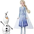 Disney Frozen Talk and Glow Olaf and Elsa Dolls, Remote Control Elsa Activates Talking, Dancing, Glowing Olaf, Inspired 2 Movie - Toy for Kids Ages 3 and Up