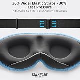 Trilancer 2026 Sleep Mask 3D Light Blocking Blue Eye Mask with Earplugs view 7